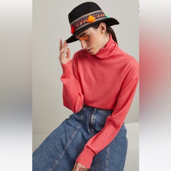 MadeInItaly Intrend by MaxMara Accessories Felt Fedora with Embroidered Ribbon. - Picture 4 of 14